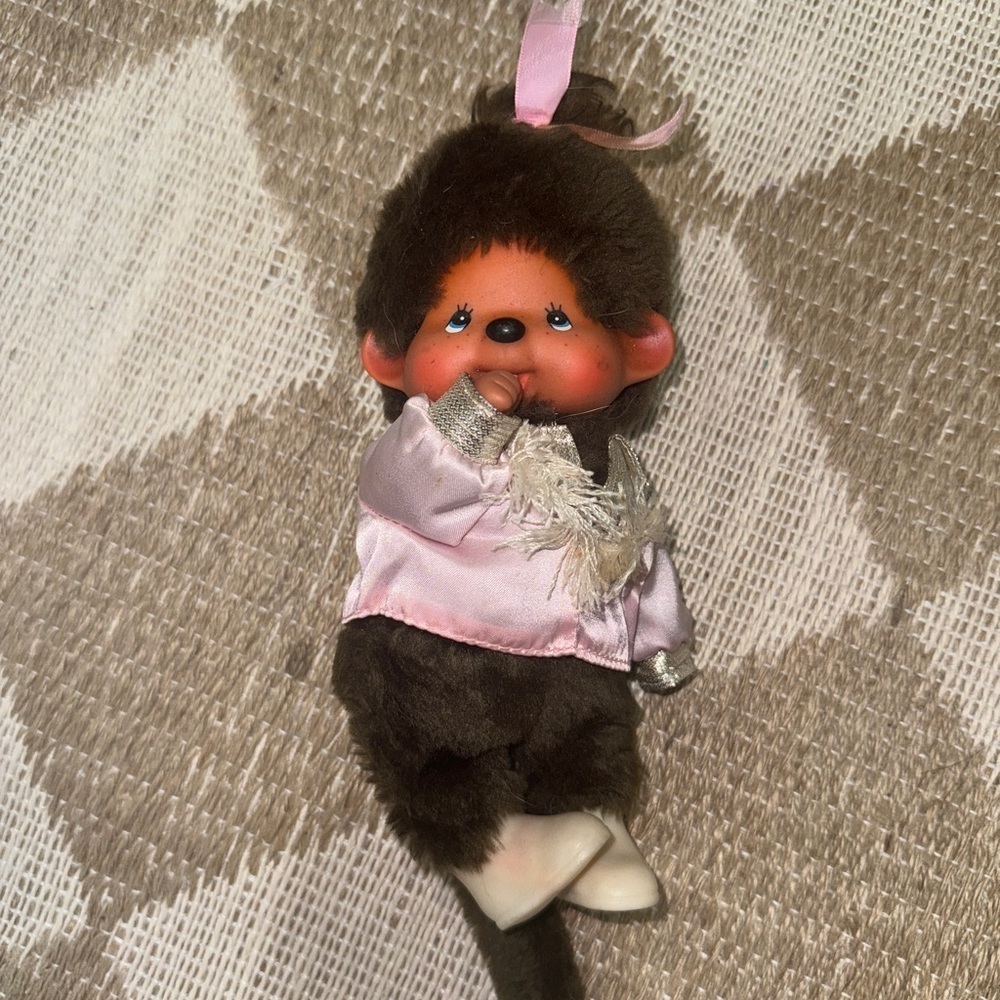 1974 Vintage Monchhichi Doll Futagonomonchhichi Sekiguchi Japan Collectible
